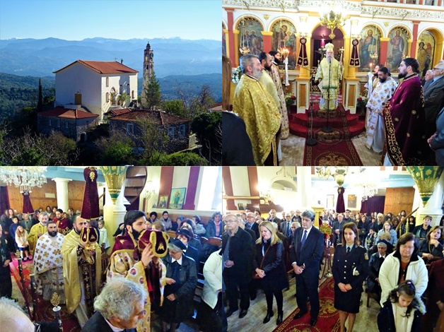 Πανηγυρική Αρχιερατική Θεία Λειτουργία στον Ι.Ν Αγίων Θεοδώρων Τρύπης