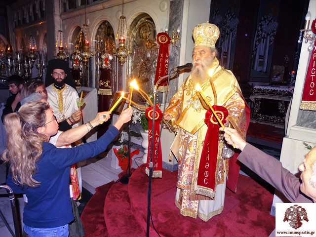 Αγρυπνία για την Απόδοση του Πάσχα στον Ι.Ν Οσίου Νίκωνος