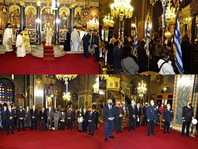 Δοξολογία στον Μητροπολιτικό Ναό Ευαγγελιστρίας για την Εθνική μας Επέτειο