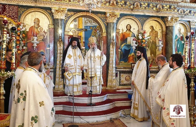 Αρχιερατικό Συλλείτουργο στους Μολάους για την Πολιούχο Αγία Παρασκευή